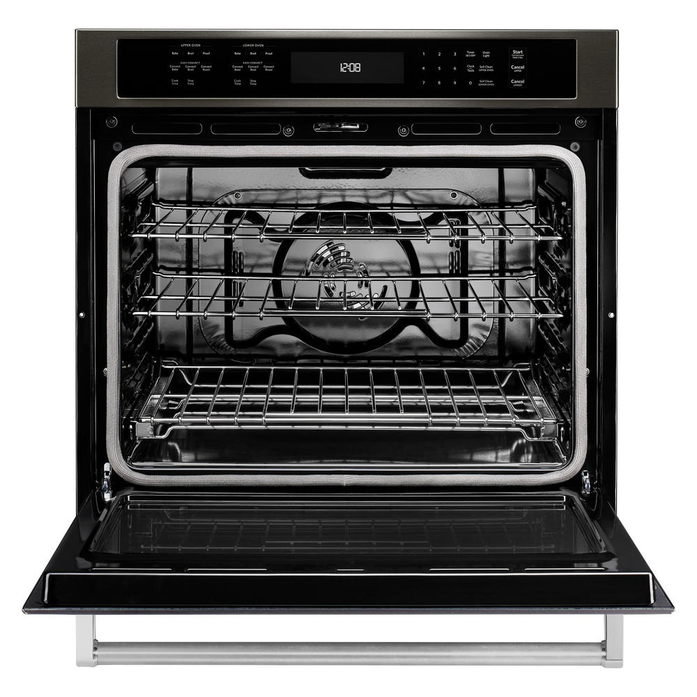 KitchenAid KOSE500EBS  30" Single Wall Oven w/ Even-Heat&#8482; True Convection - Black Stainless