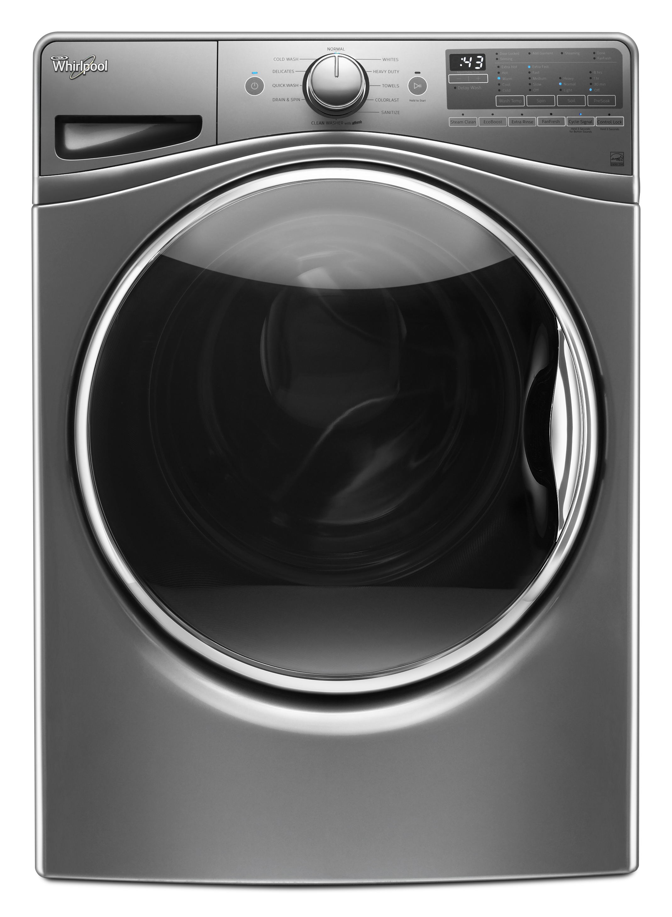 Whirlpool Wfw90hefc 4 5 Cu Ft Front Load Washer W 12 Hour