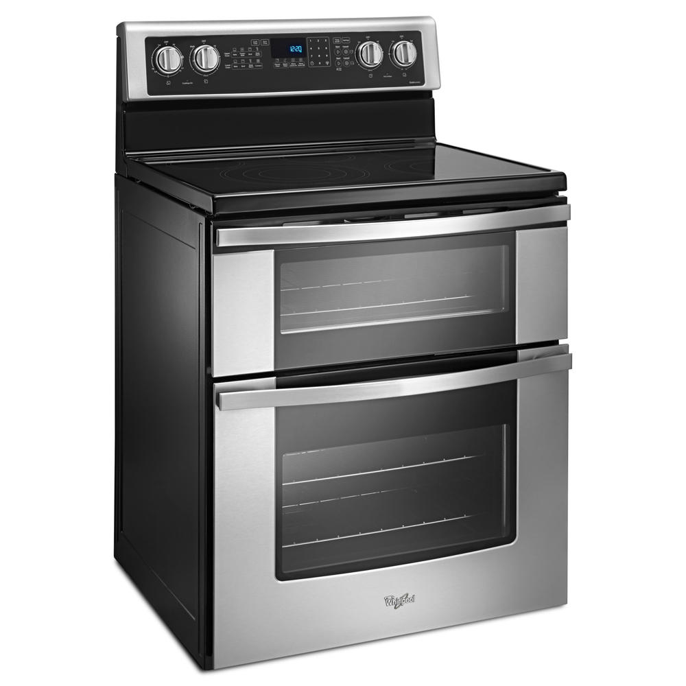 Whirlpool WGE745C0FS  6.7 cu. ft. Electric Double Oven Range with True Convection - Stainless Steel