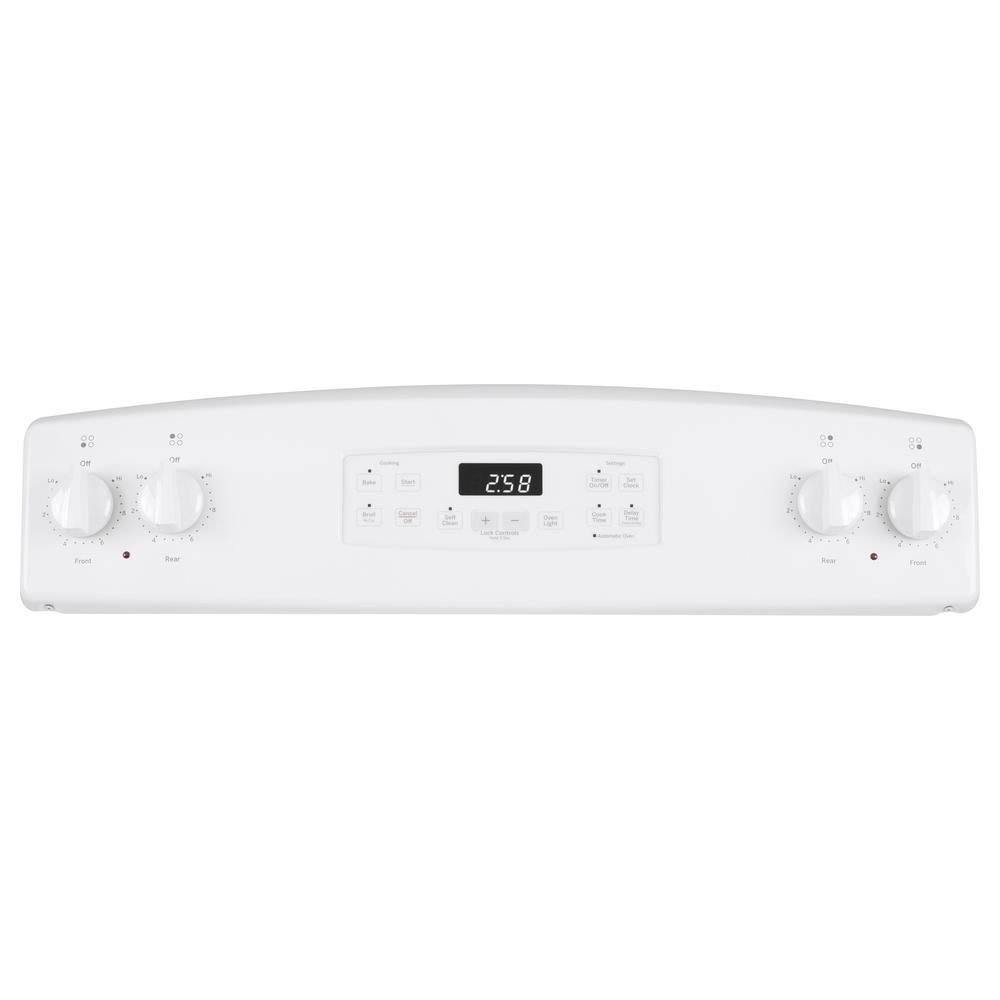 GE Appliances JB258DMWW 30" Freestanding SelfClean Electric Range White