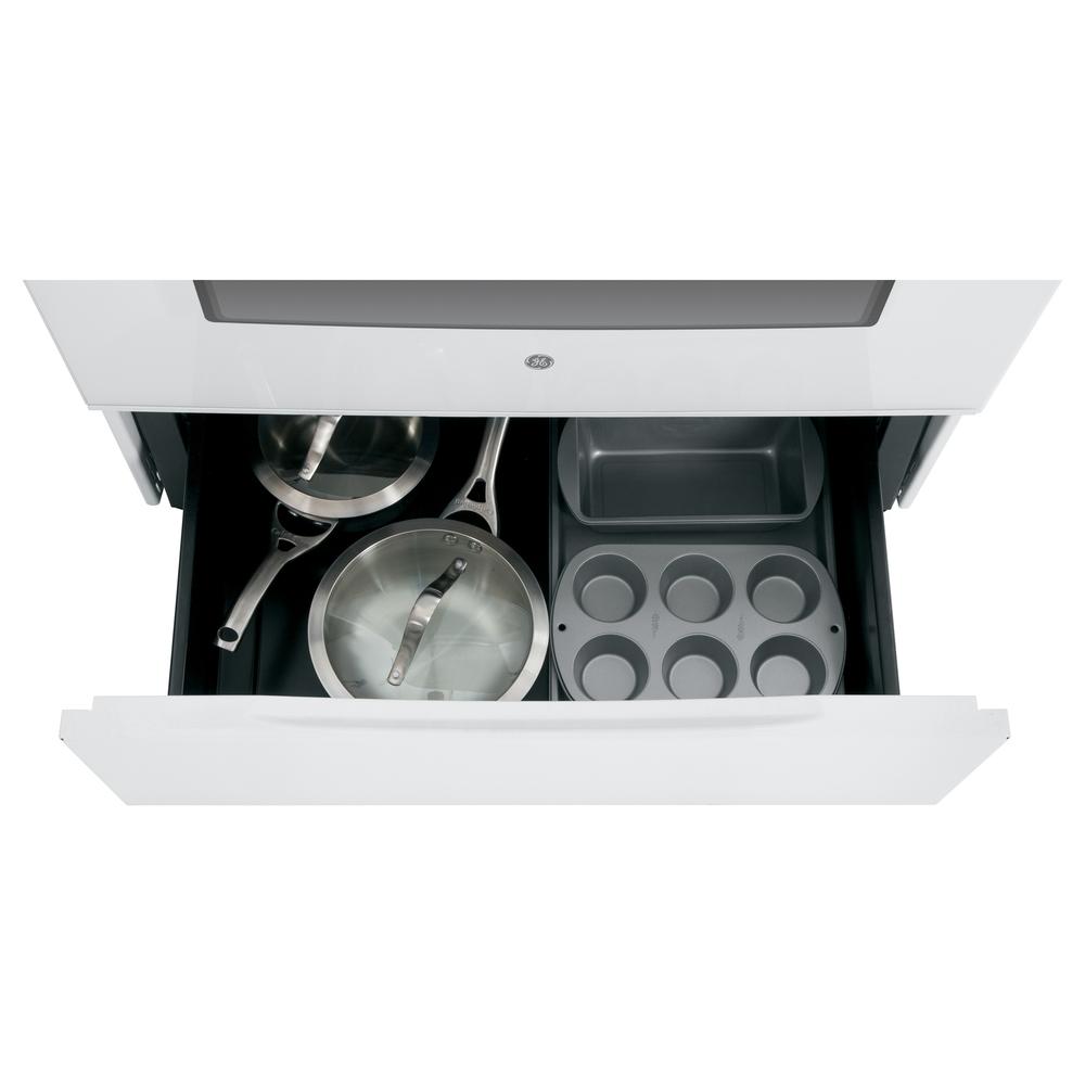 GE Appliances JB258DMWW 30" Freestanding SelfClean Electric Range White