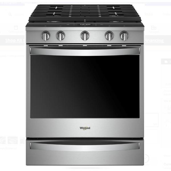 Whirlpool WEG750H0HZ - 30" Stainless Steel Gas Range Oven | American