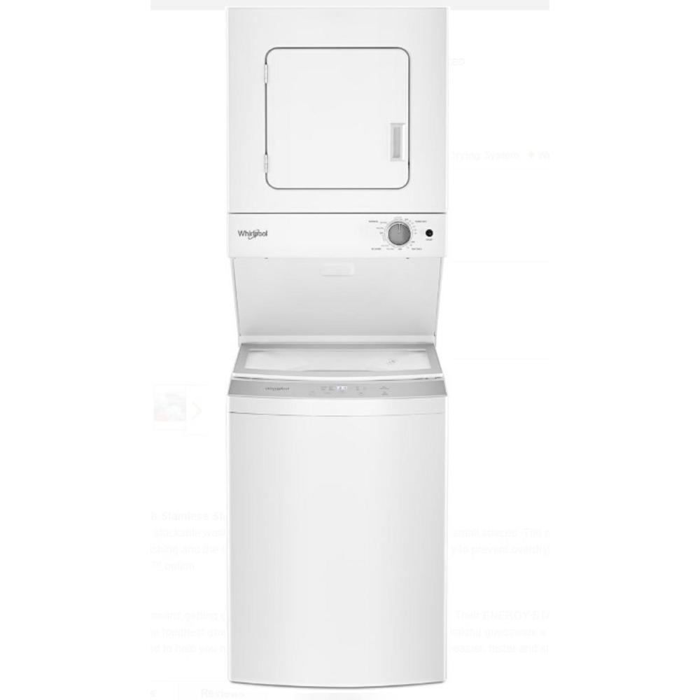 Whirlpool WET4124HW 5.0 cu. ft. White Electric Laundry Center