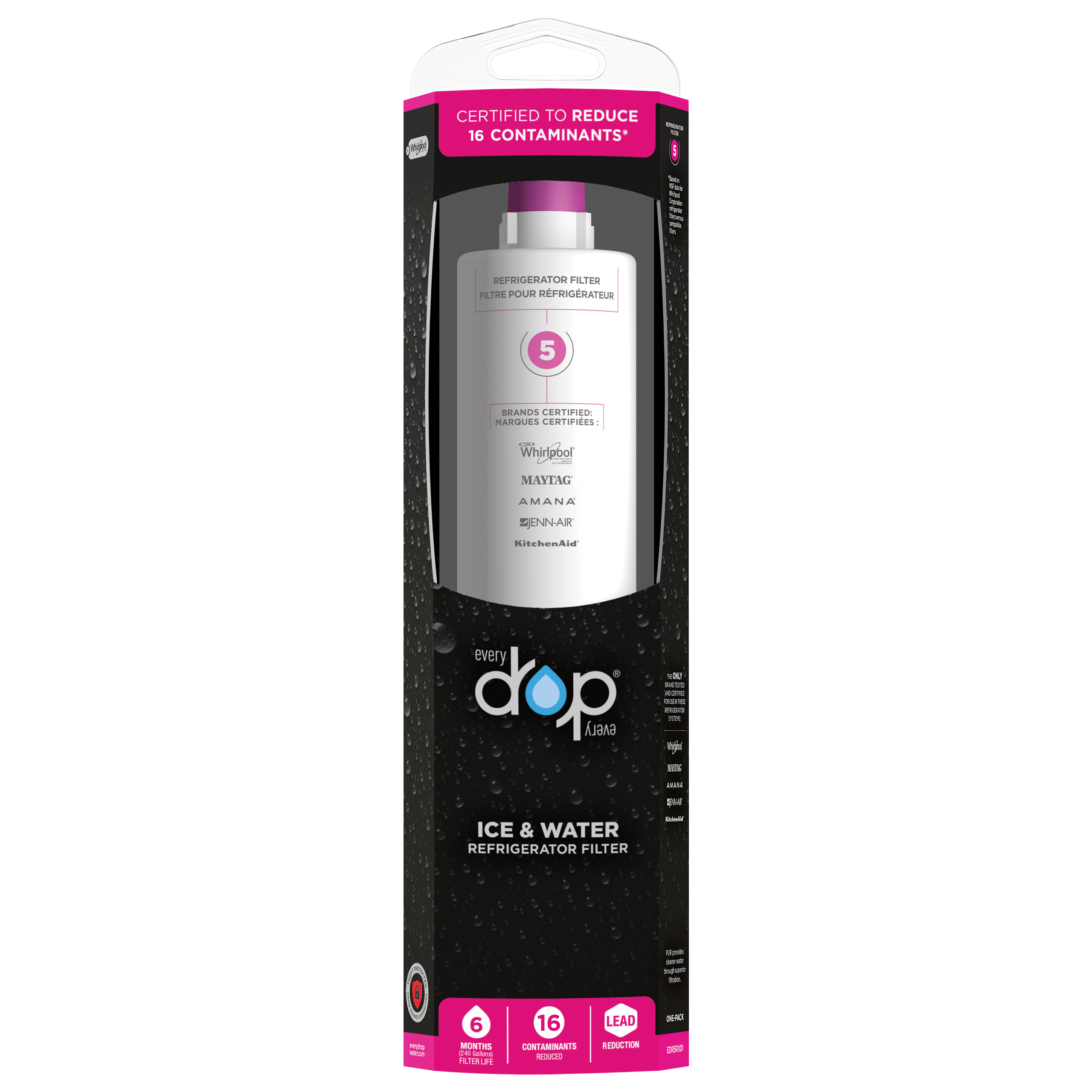 Whirlpool EDR5RXD1 Refrigerator Water Filter for sale online