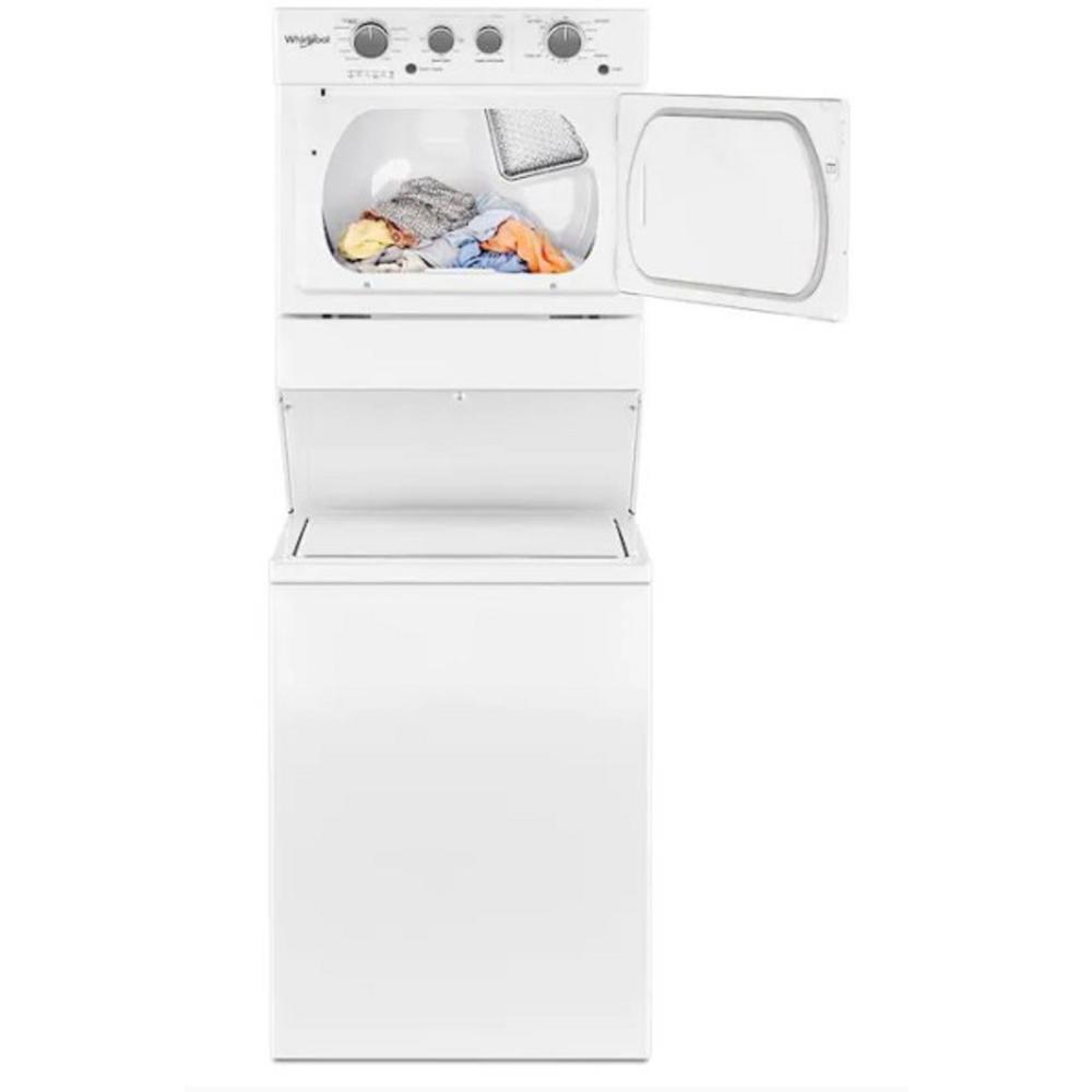 Whirlpool WET4027HW 3.5 cu.ft. Washer and 5.9 cu.f.t Dryer High Efficiency White Electric Laundry Center