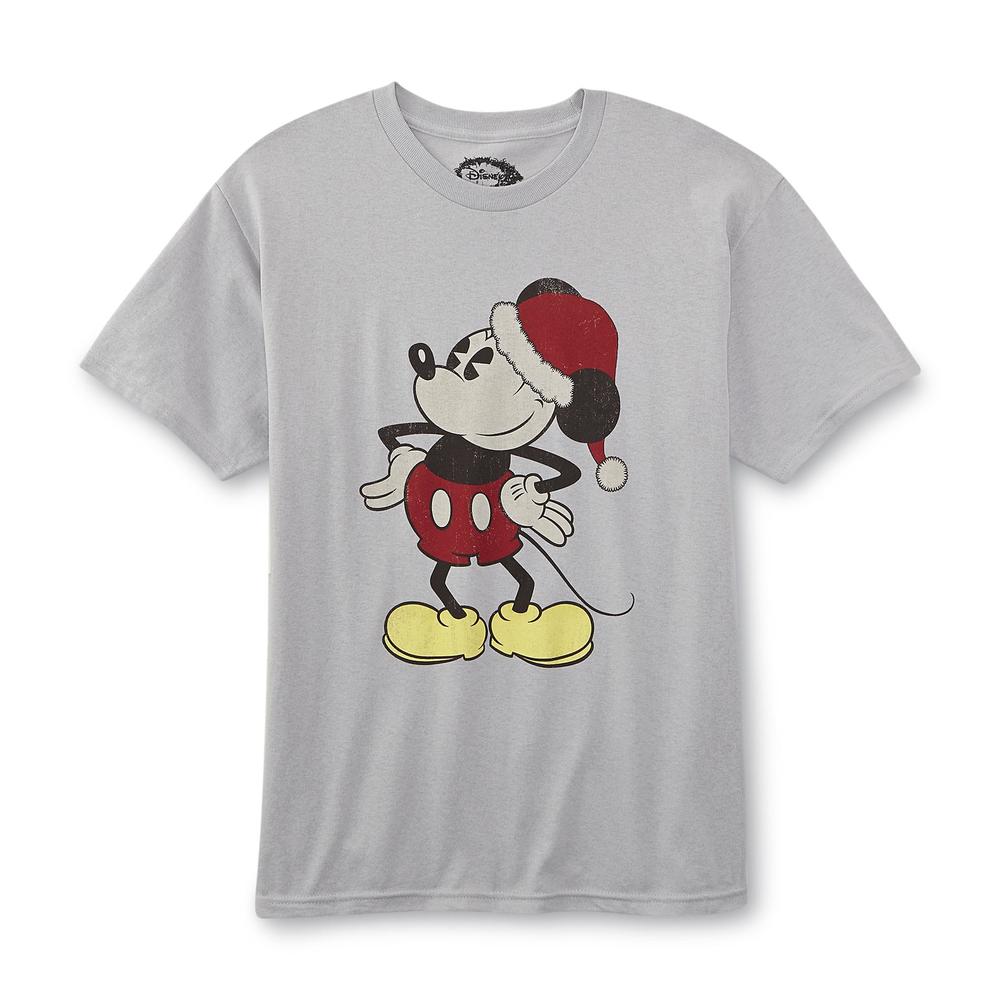 Disney Mickey Mouse Young Men's Christmas Graphic T-Shirt