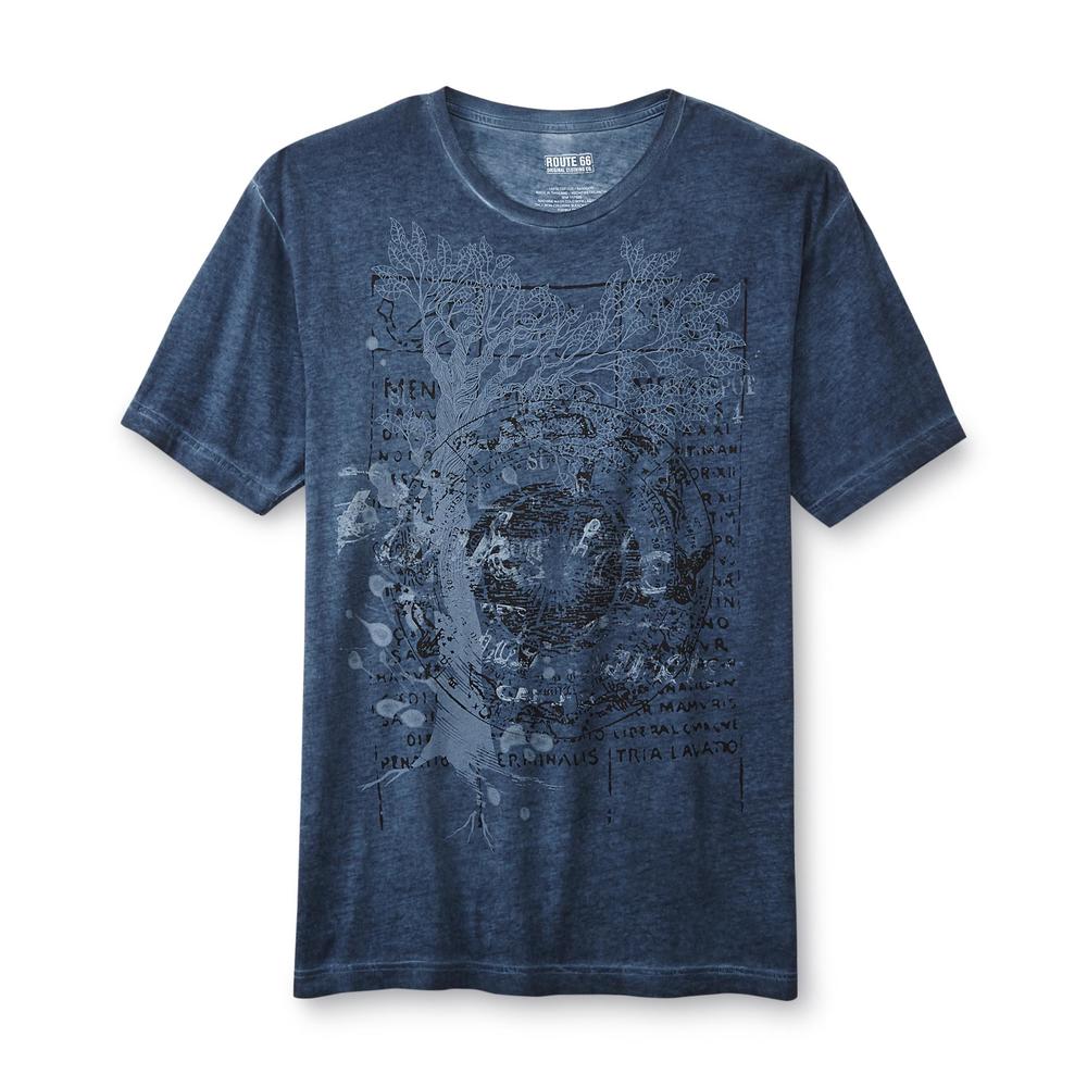 Route 66 Men's Dip-Dyed Graphic T-Shirt - Tree