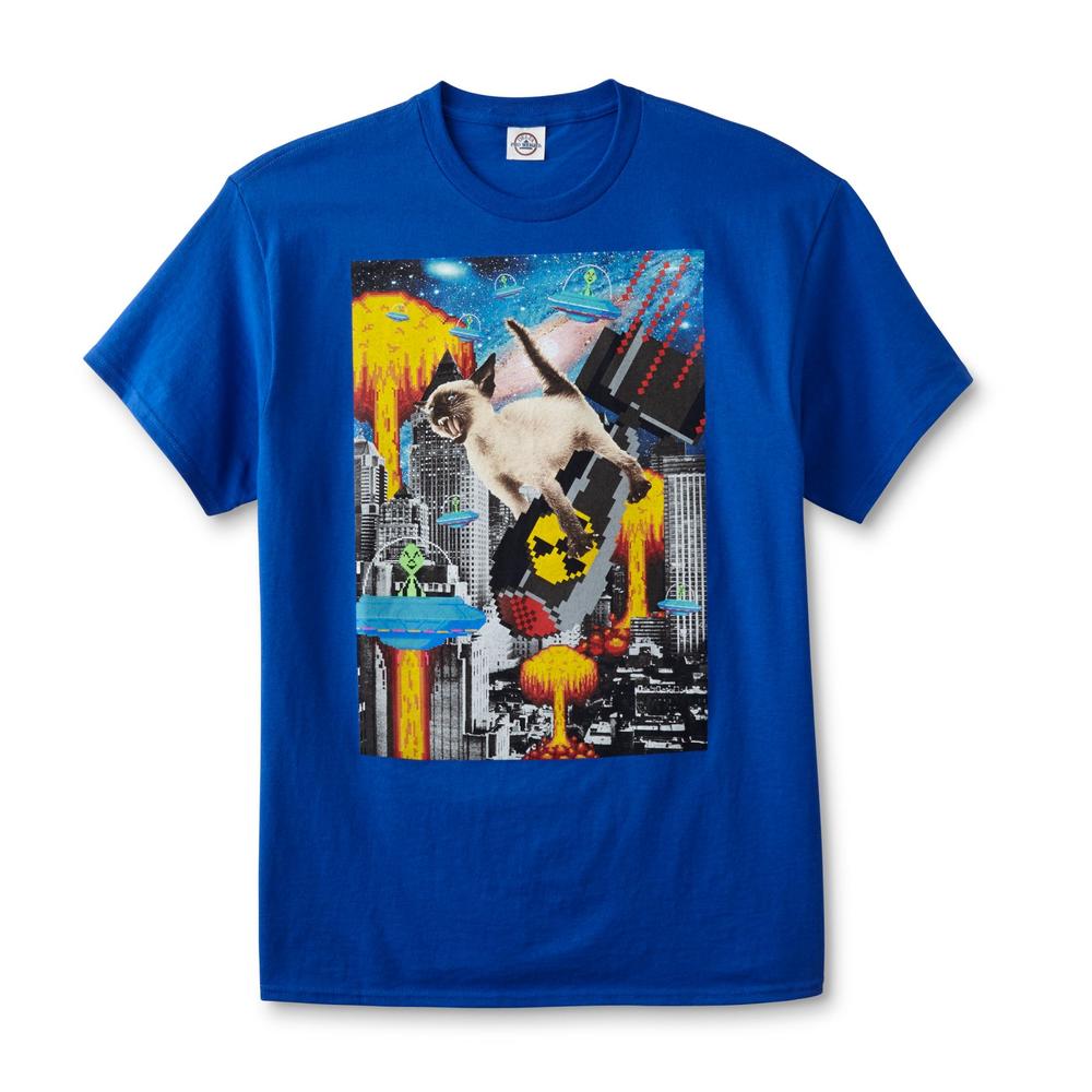 Young Men's Graphic T-Shirt - Pixel Doomsday