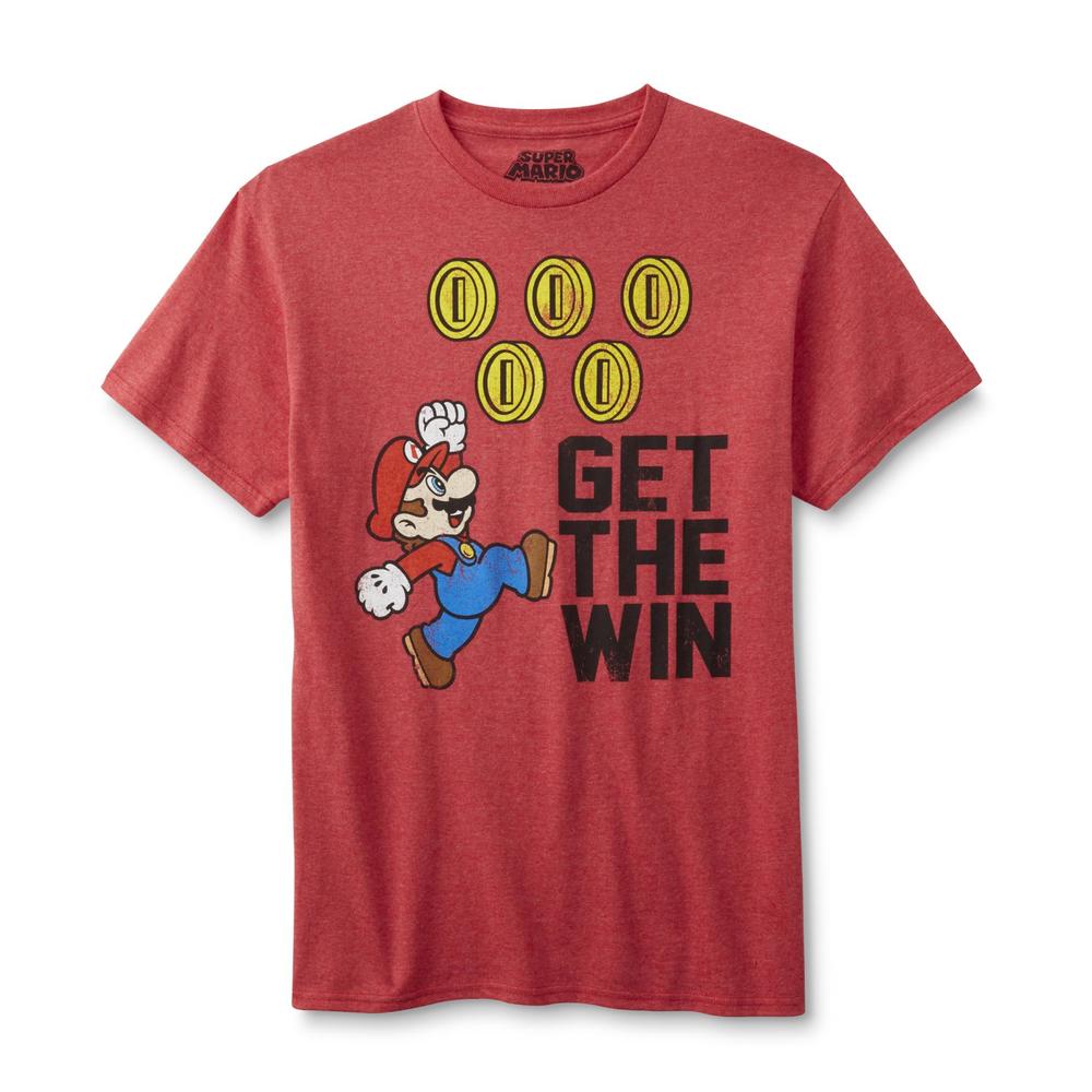 Nintendo Super Mario Bros. Men's Graphic T-Shirt - Get the Win