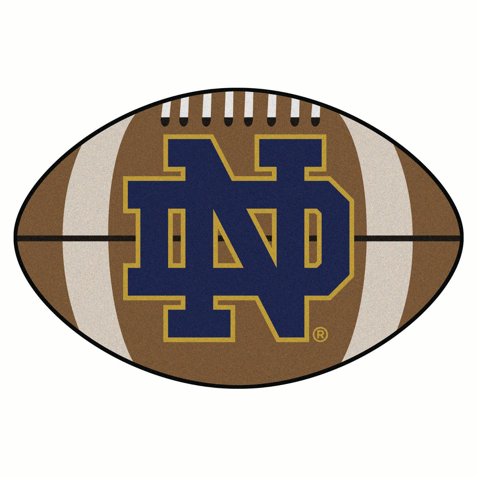 Notre Dame Football Rug 22" x 33"