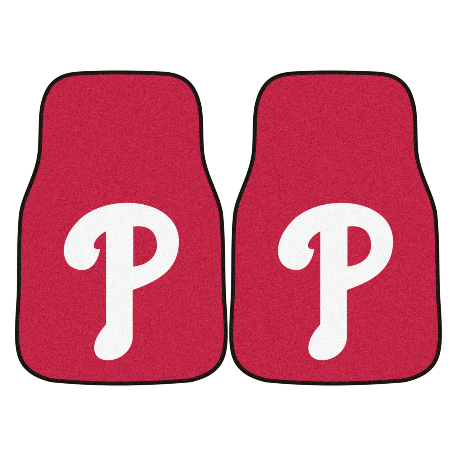 Major League Baseball Philadelphia Phillies 2-piece Carpeted Car Mats 18" x 27"