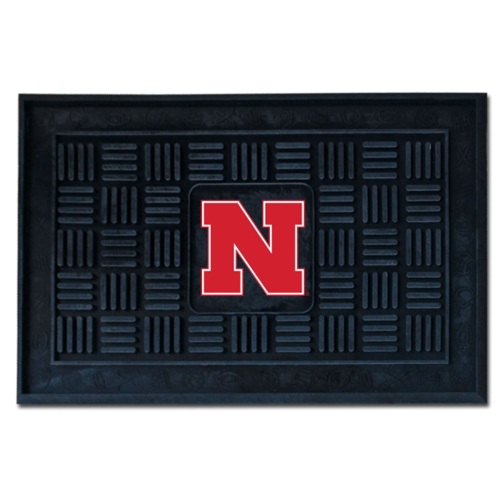 University of Nebraska Medallion Door Mat 19" x 30"