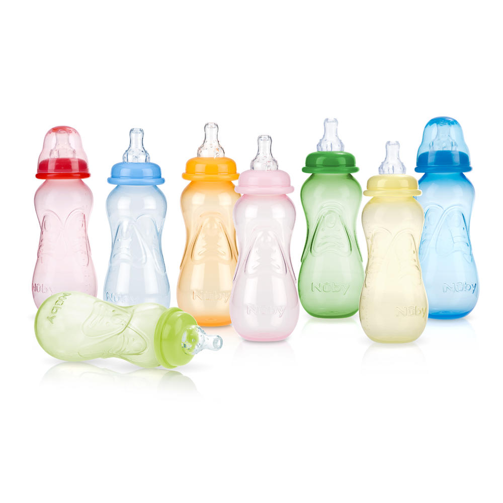 Nuby Infant's 3-Pack Non-Drip Bottles - 10 Ounces