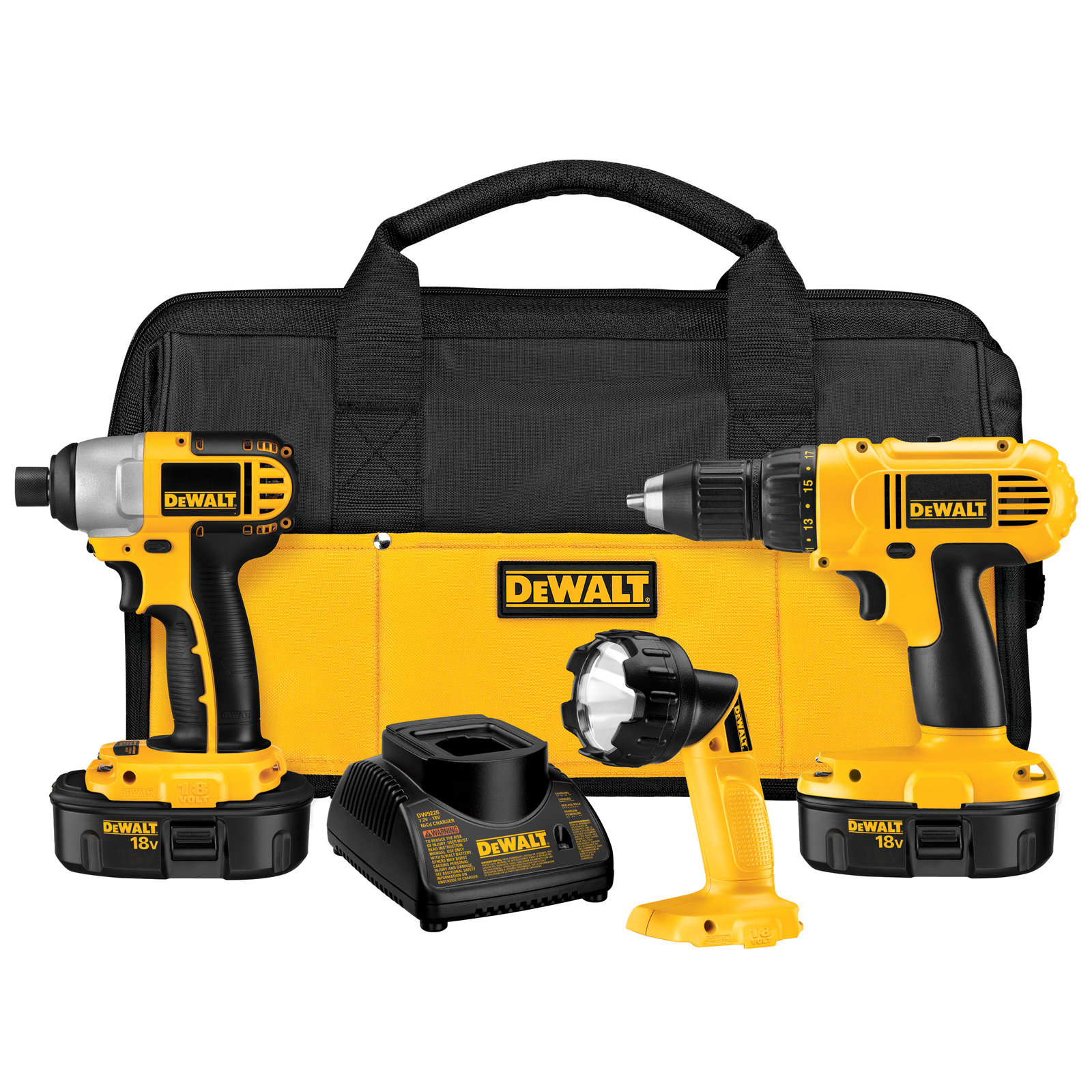DeWalt DCK235CL 18V Drill Driver Impact Driver Worklight 