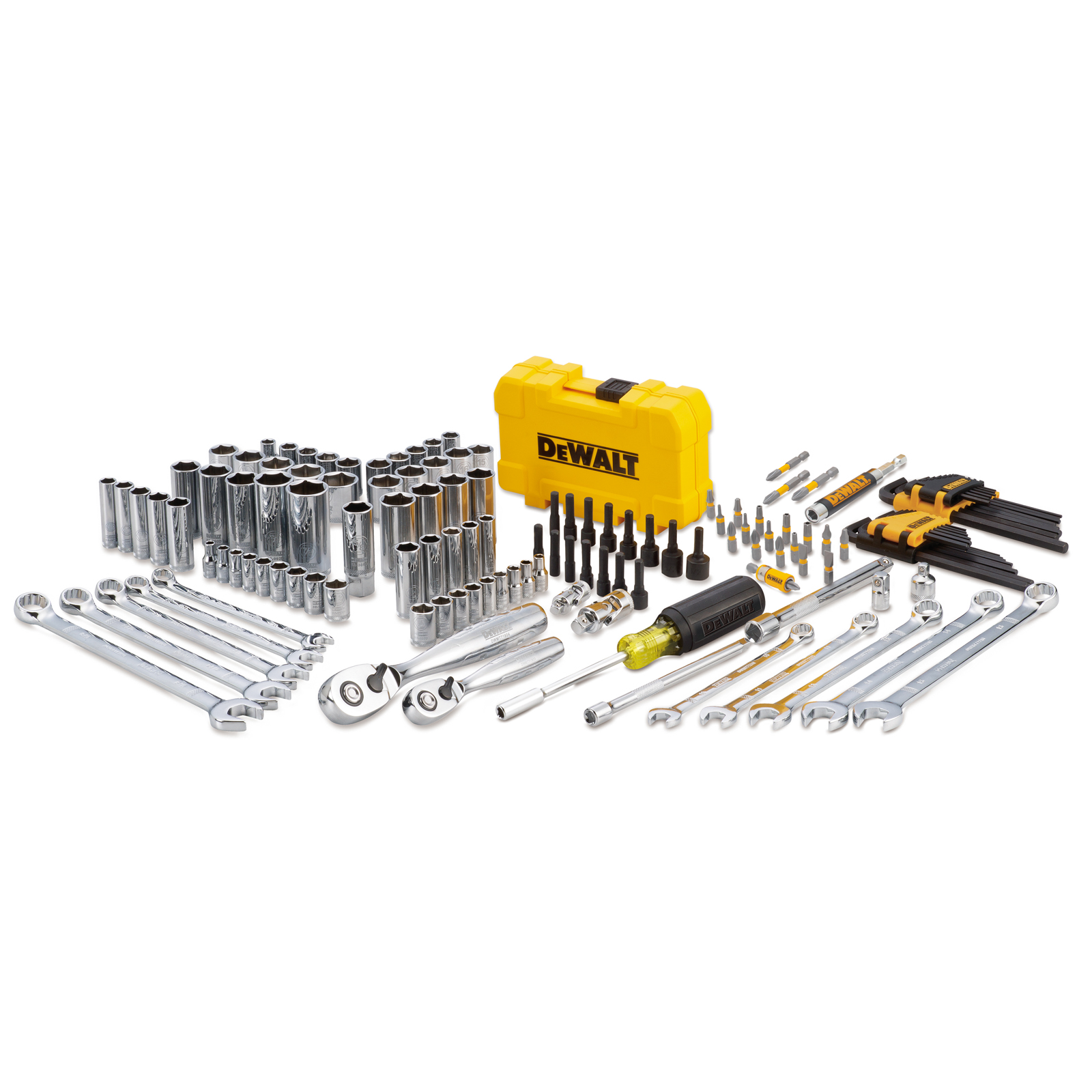 DeWalt DWMT73802 Mechanics Tool Kit Set with Case (142 Piece)