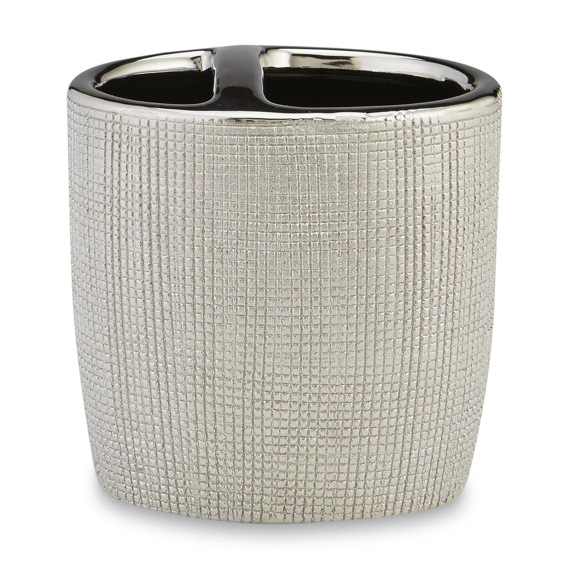 Cannon Glitter Ball Toothbrush Holder, Gray Cannon Glitter Ball Toothbrush Holder, Gray