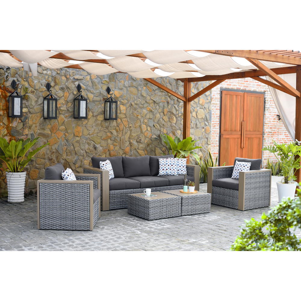 Atlantic 5piece Westin Conversation Patio Set Gray