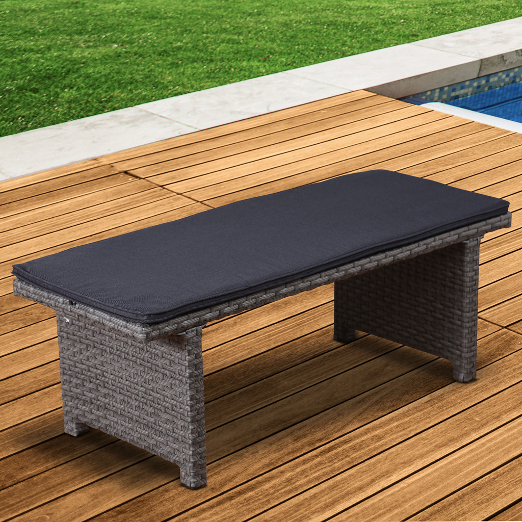 Atlantic Hampton 2 Seater Patio Backless Bench With Cushion