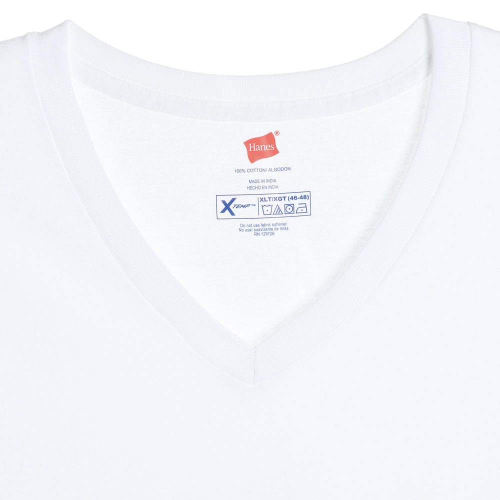 Hanes Mens Big and Tall X-Temp V-Neck Shirts 3 Pack - Online Exclusive