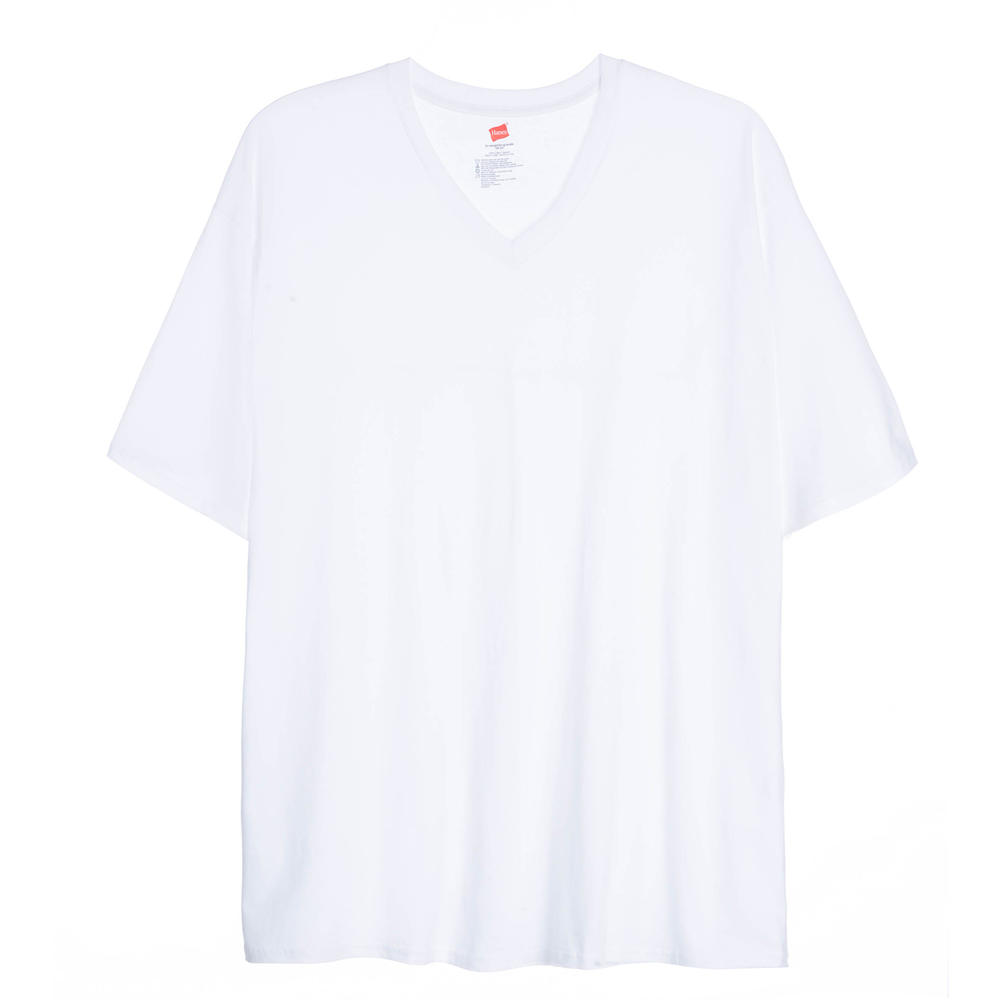 Hanes Mens Big and Tall Ultimate V-Neck Shirts 3 Pack - Online Exclusive