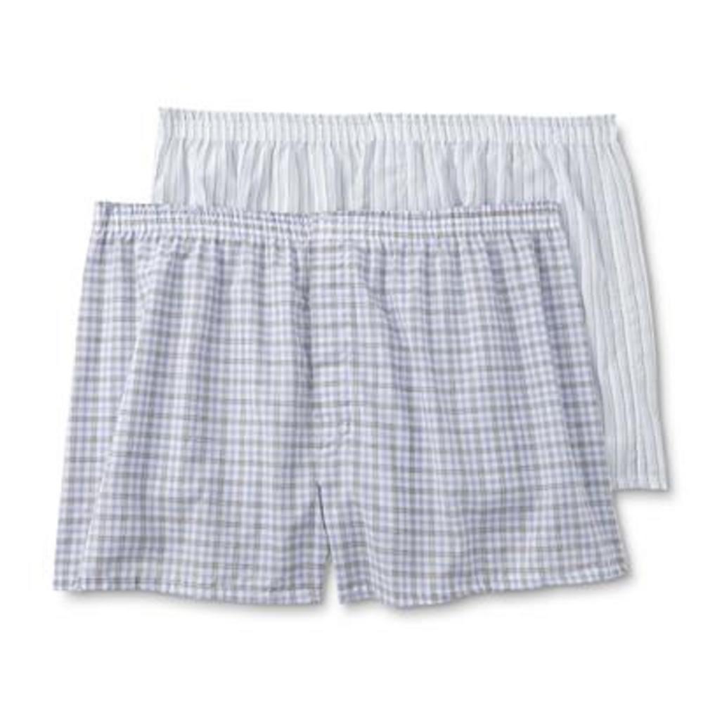 Covington Men's 2-Pairs Boxer Shorts - Striped & Plaid