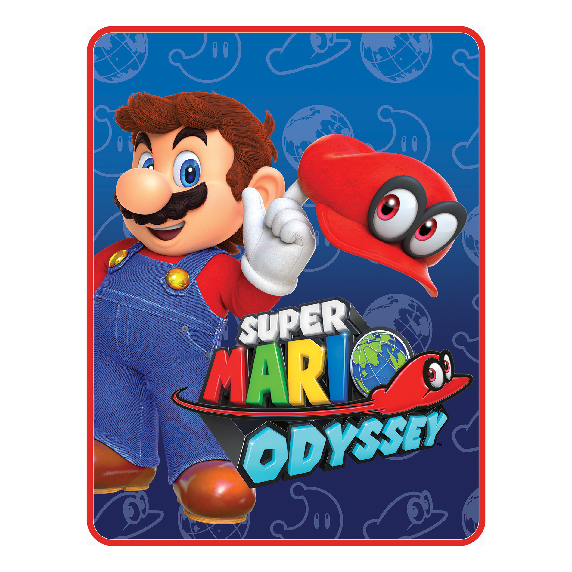 Nintendo Super Mario Odyssey I Got This Throw, Size: Specialty Nintendo Super Mario Odyssey I Got This Throw, Size: Specialty