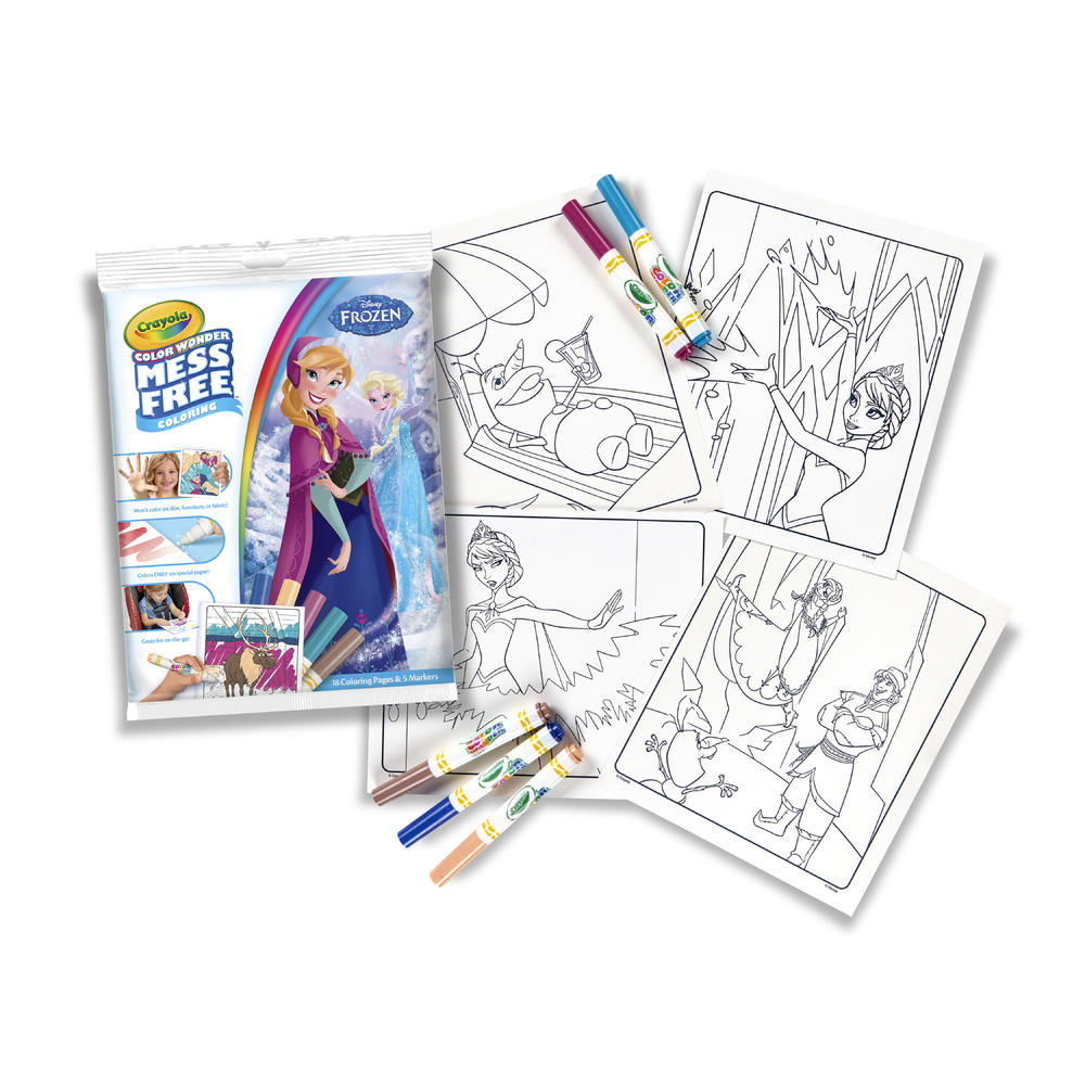 Crayola 75-2498 Color Wonder Mess-Free Coloring Pad & Markers - Frozen