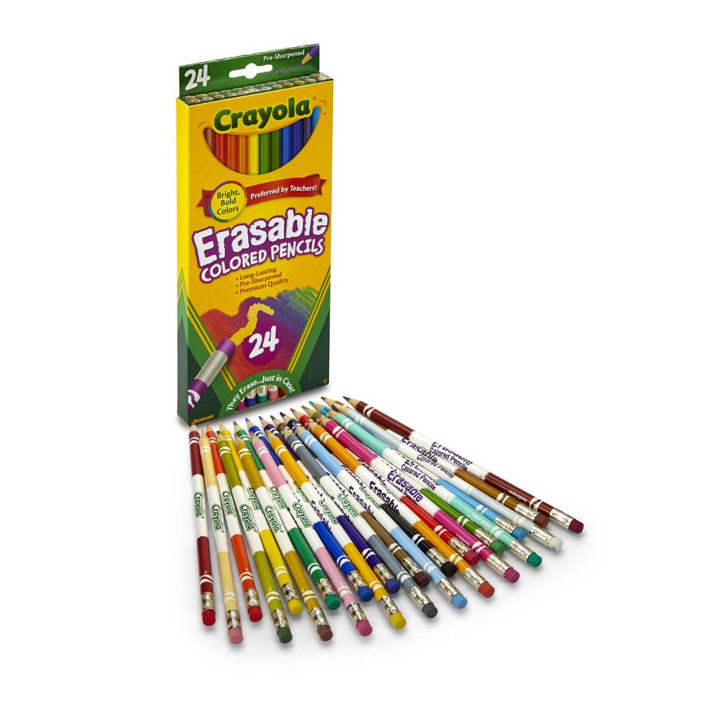 Crayola 68-2424 Colored Pencil 24 Count Erasable