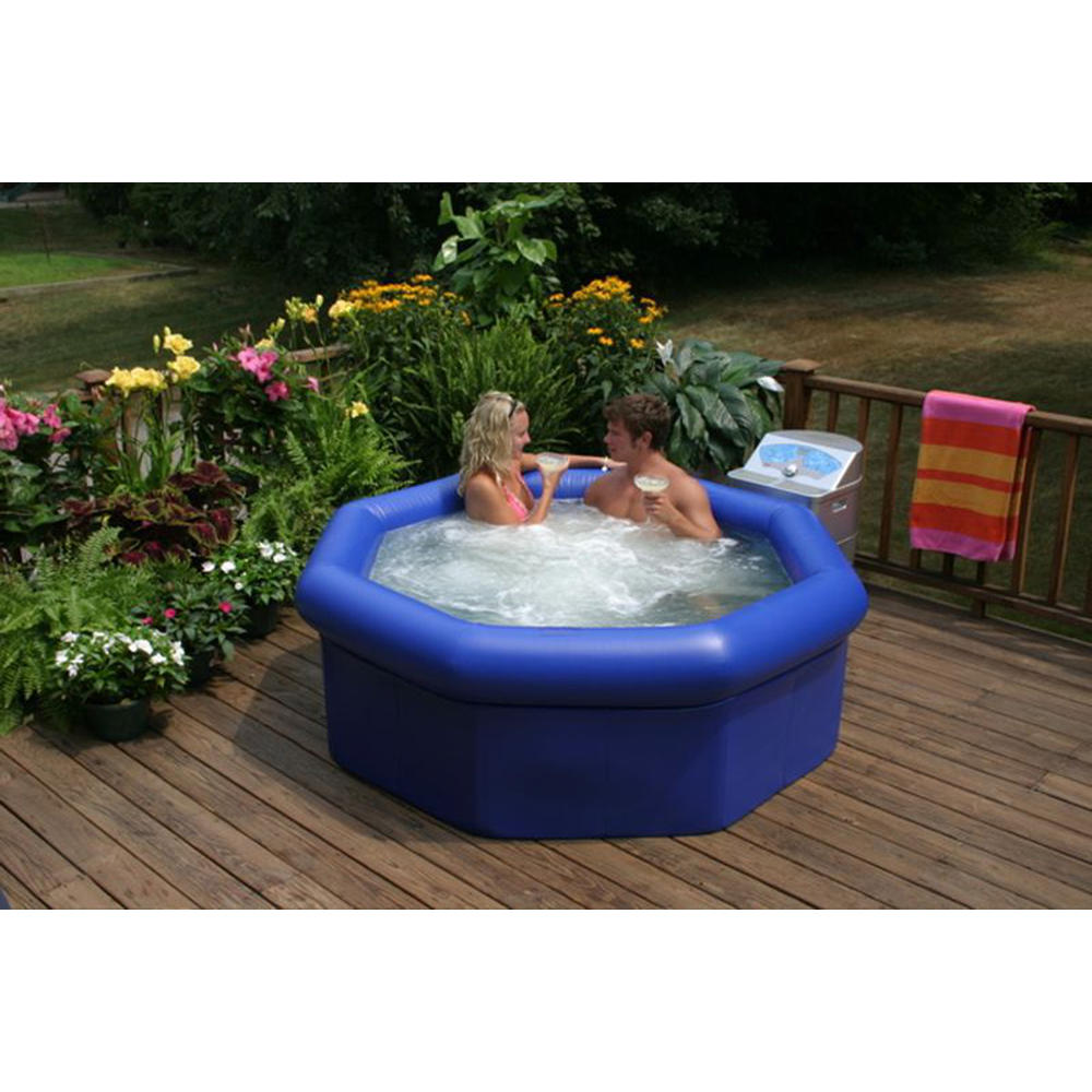 CSA InstaSPA Deluxe Portable Hot Tub Spa with LCD Panel, Filtration System and Cover