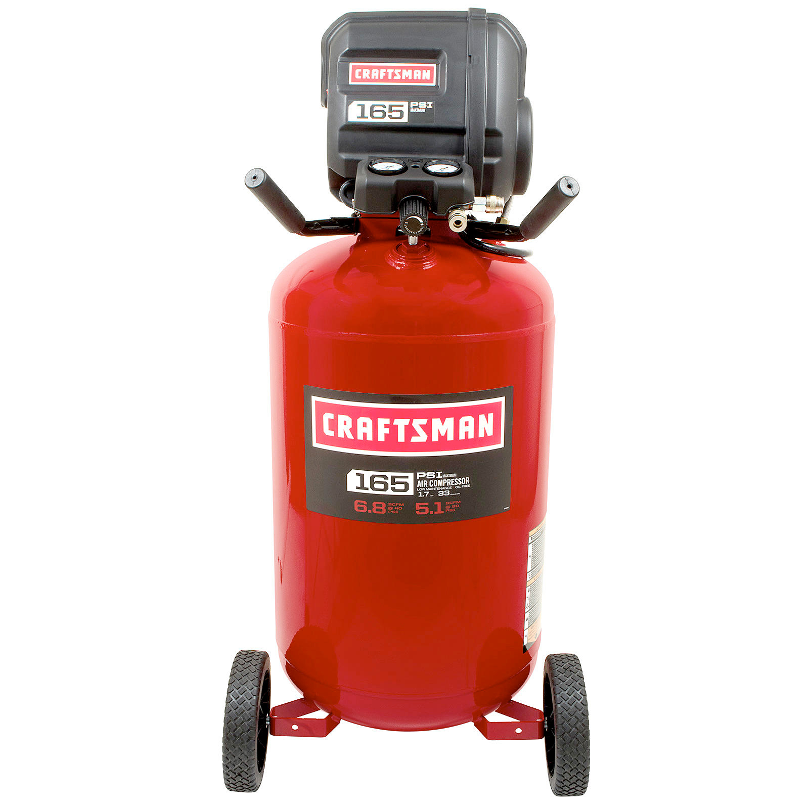 Craftsman 20 Gallon15 Hp Vertical Air Compressor 150 Max Psi Red