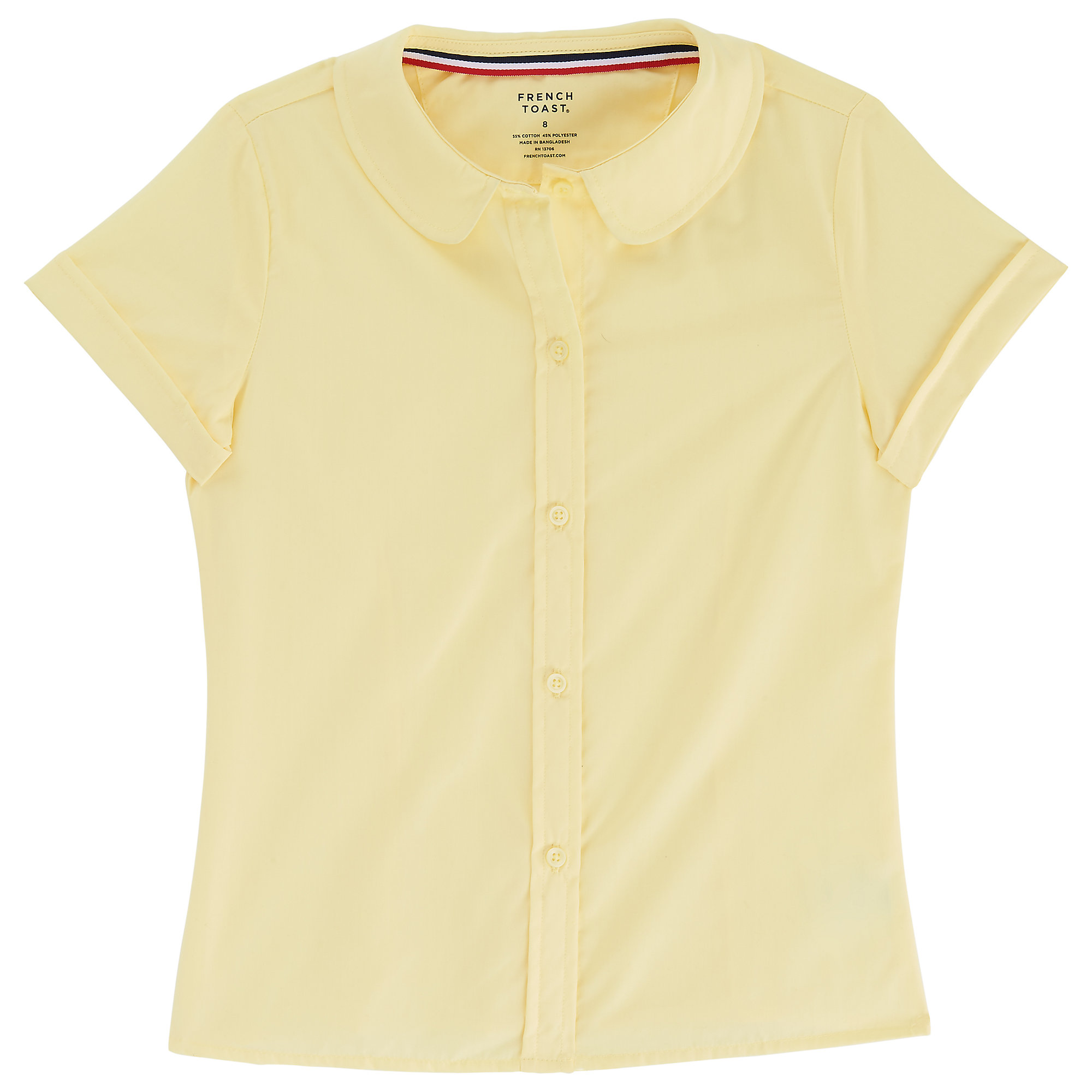 At School by French Toast Short Sleeve Modern Peter Pan Blouse