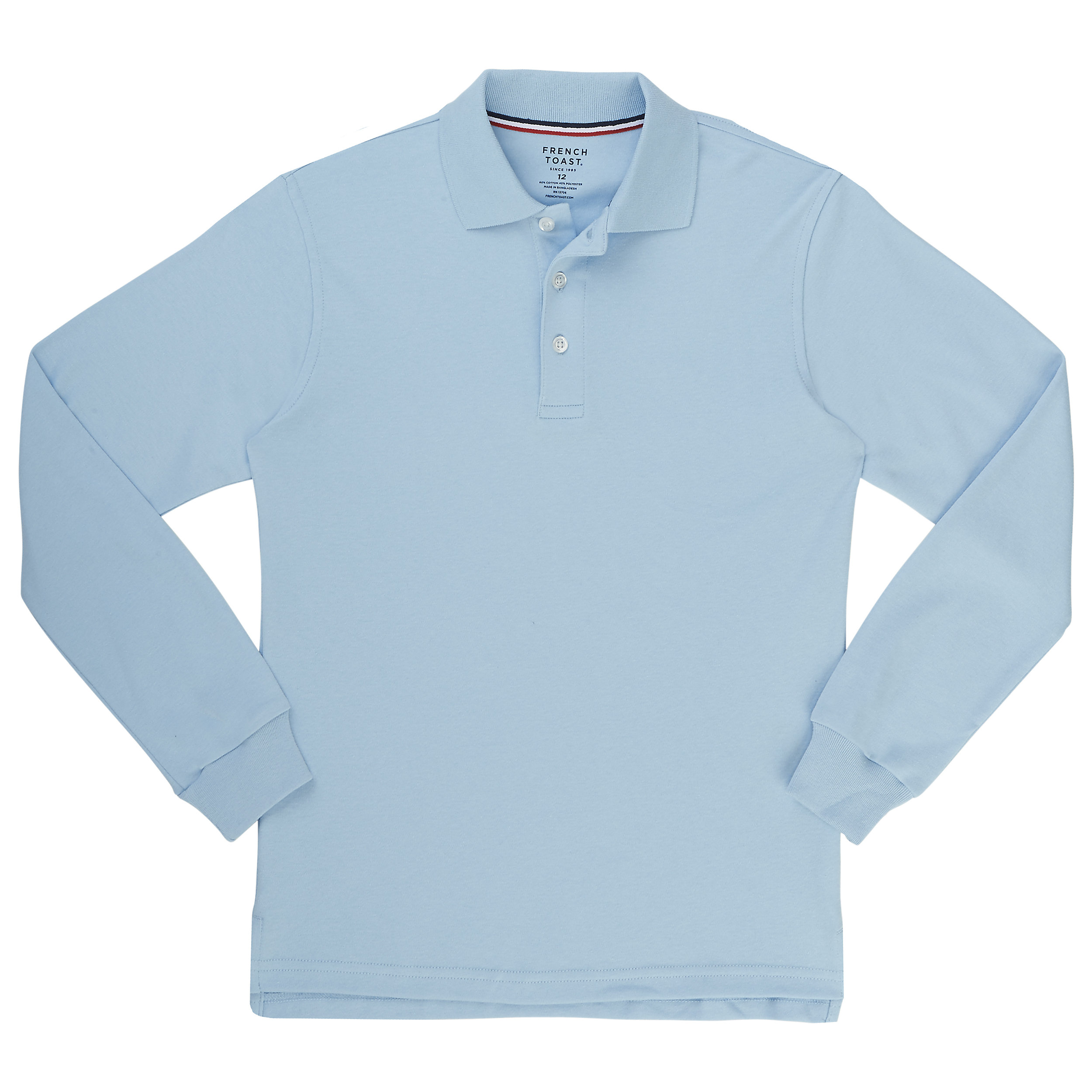 At School by French Toast Long Sleeve Interlock Polo