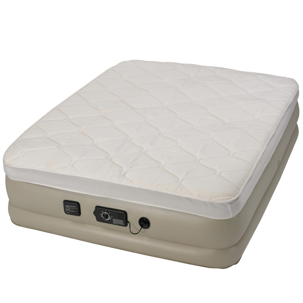 Serta Raised 18" Queen Pillow Top Airbed with Neverflat Pump