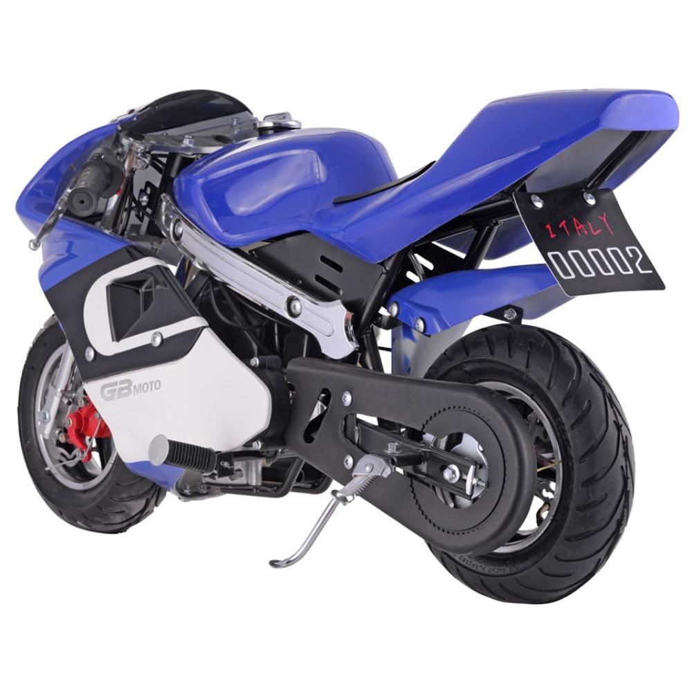 MotoTec  GBmoto Gas Pocket Bike 40cc 4-Stroke Blue