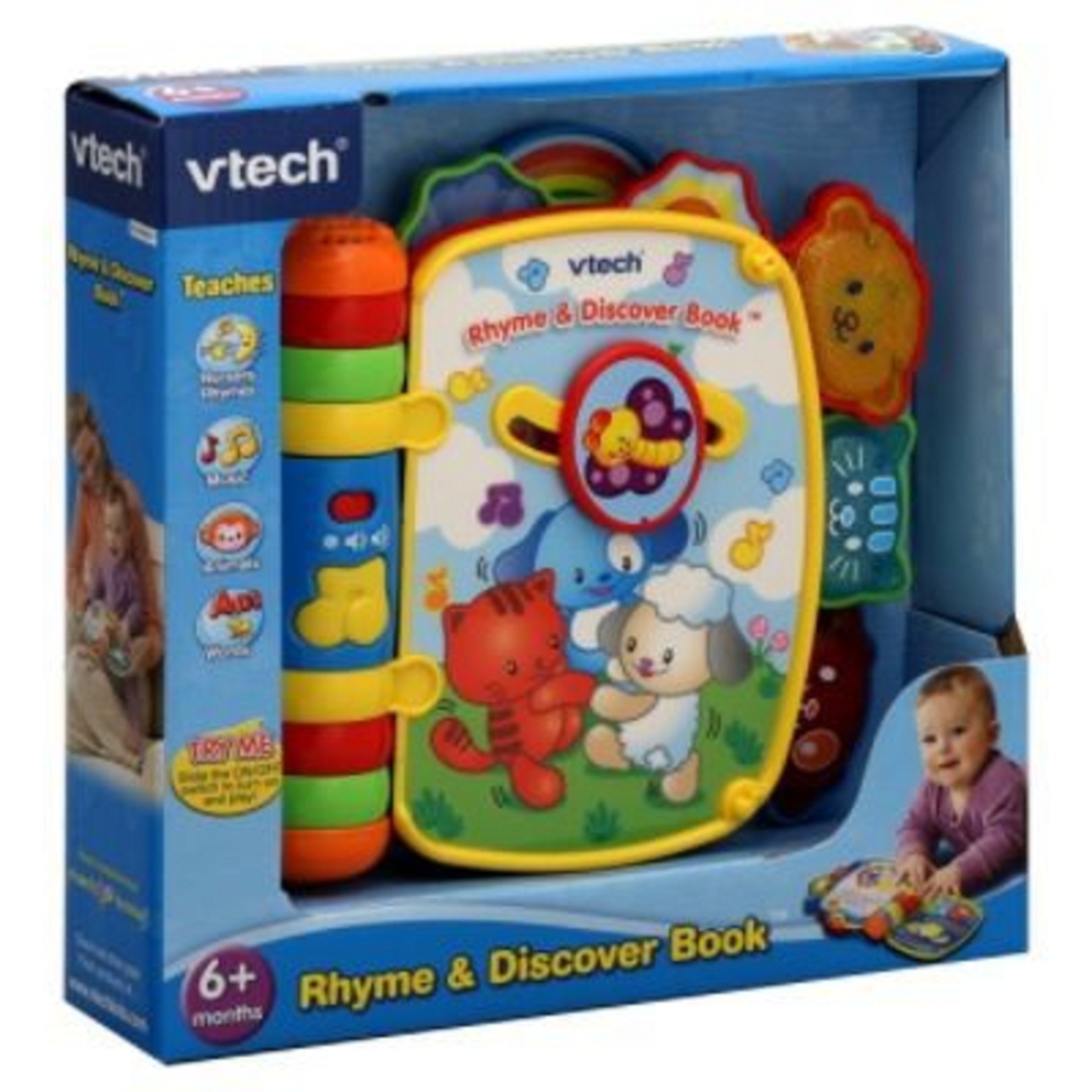 VTech Rhyme Discover Book Baby Teaches Nursery Rhymes Music Animals