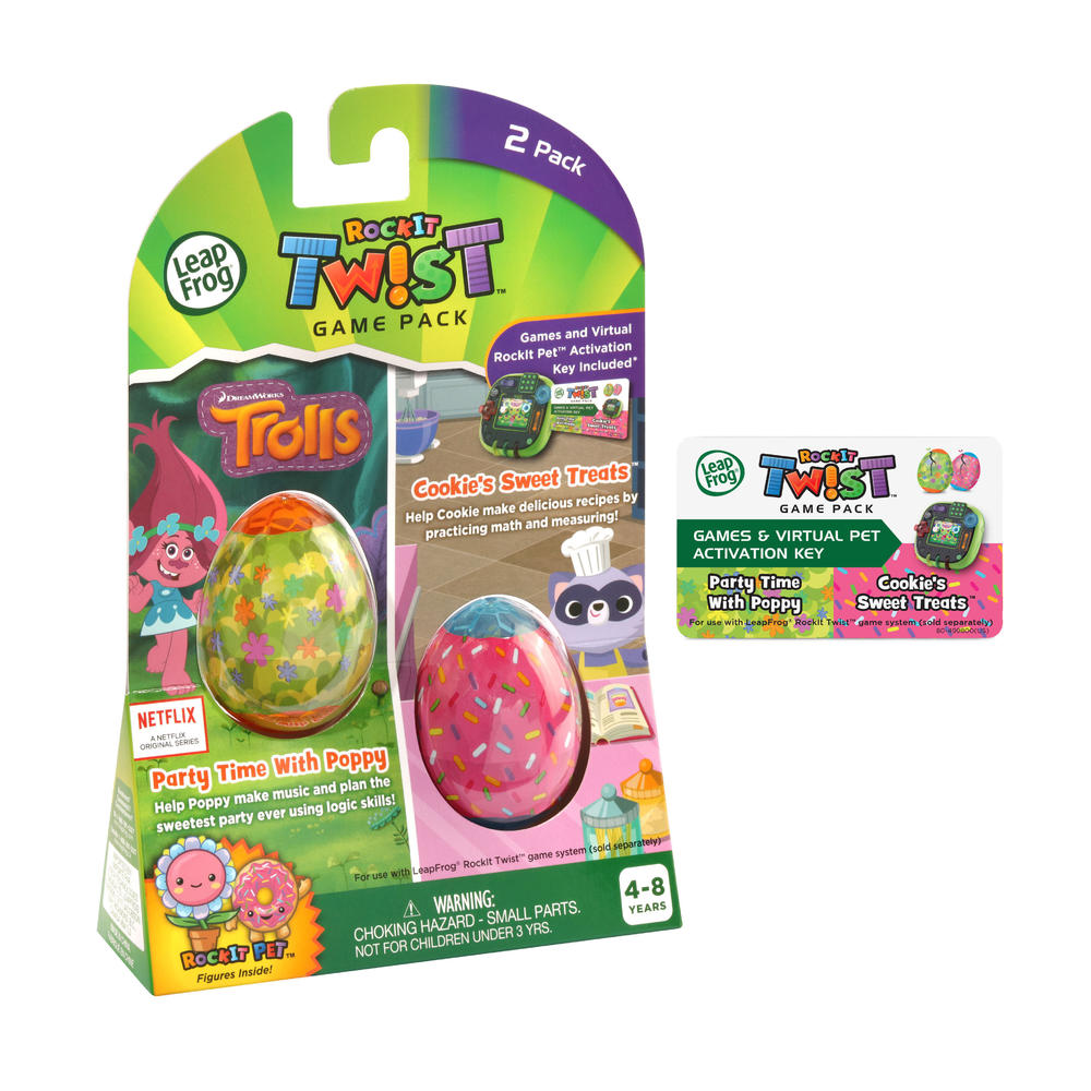 LeapFrog RockIt Twist™ 2 Game Pack: Trolls Party Time With Poppy and Cookie's Sweet Treats