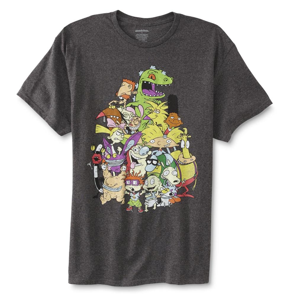 Nickelodeon Young Men's Graphic T-Shirt - '90s Cartoons