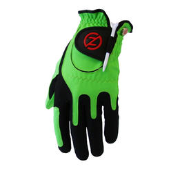 Zero Friction Mens Universal Fit Golf Glove with Ball Marker Green Left