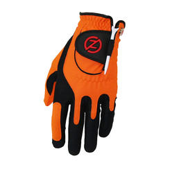 Zero Friction Mens Golf Gloves, Right Hand, One Size, Orange