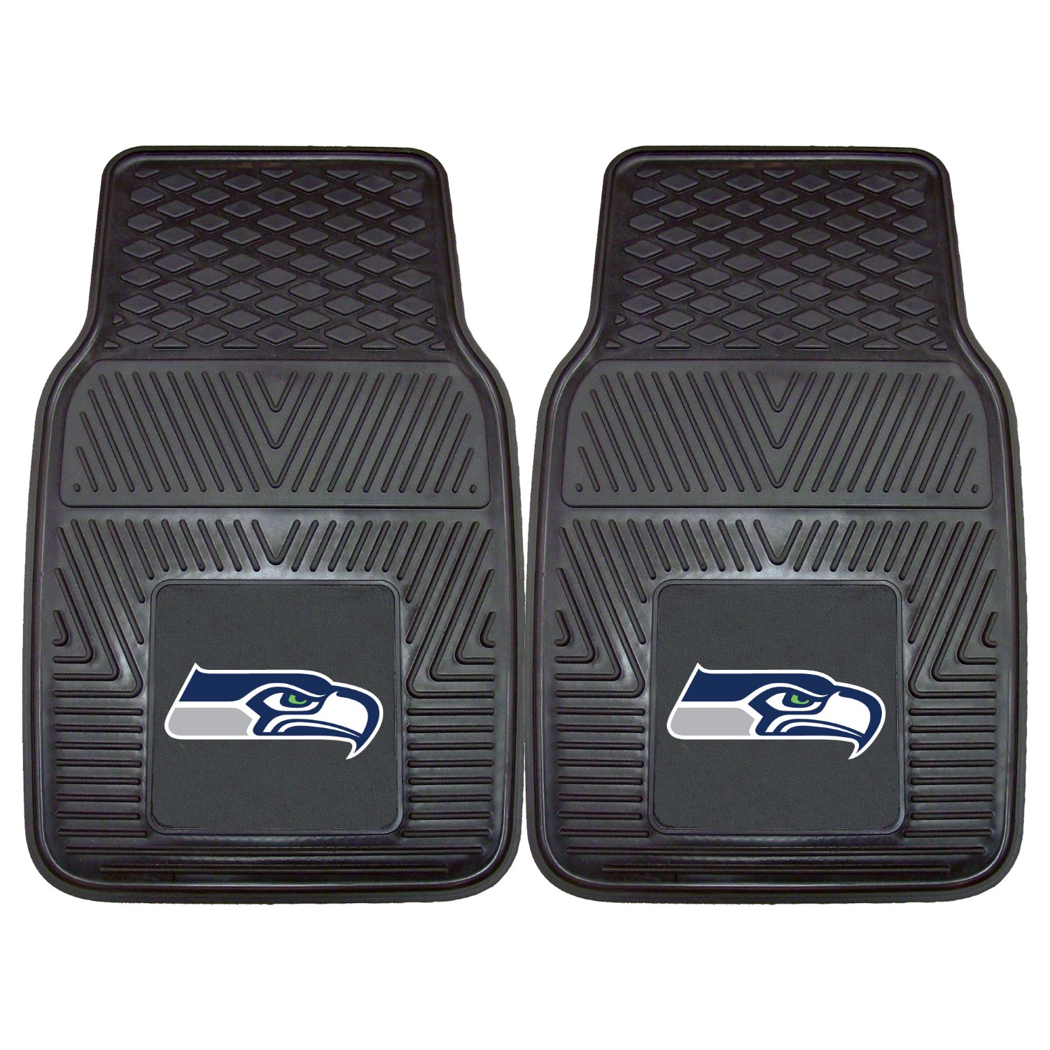 Fanmats 2 Piece Vinyl Car Mat Set NFL - Seattle Seahawks