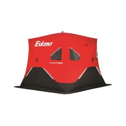 Eskimo FF949i FatFish Pop-up Portable Hub-Style Ice Shelter, Wide Bottom Design 61 sq ft Fishable Area, 3-4 Person Insulated