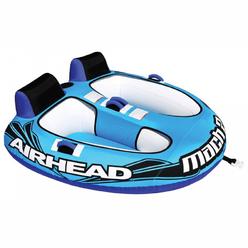 Airhead Mach 2 | 1-2 Rider Towable Tube for Boating , Blue