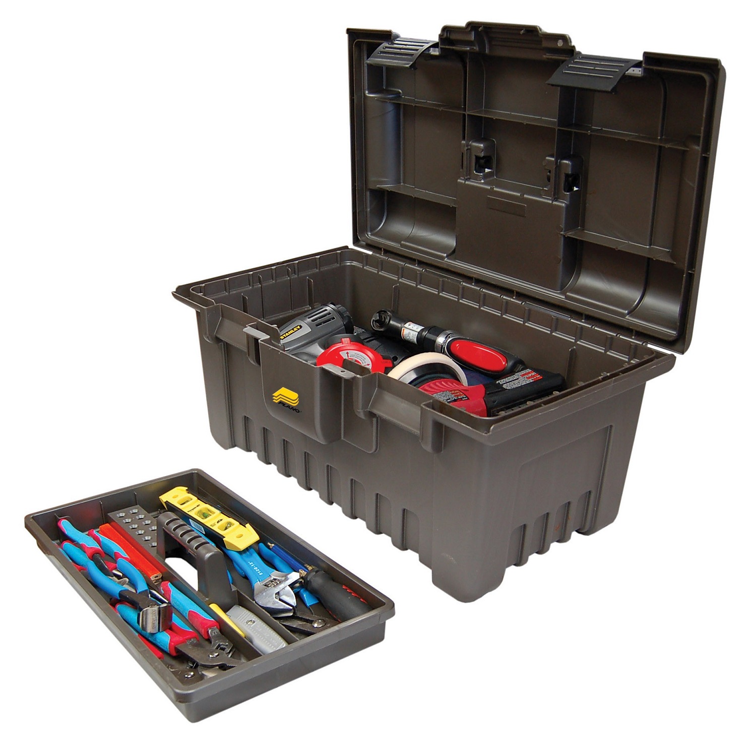 Plano 22 Inch Power Tool Box with Lift-Out Tray Gray