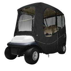 Classic Accessories Fairway Golf Cart Deluxe Enclosure, Black, Short Roof