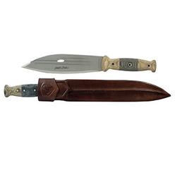 Condor Tool & Knife, Primitive Bush Knife, 8in Blade, Micarta Handle with Sheath