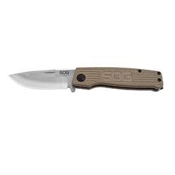 SOG Specialty Knives & Tools TM1001-BX Slip Joint Folding Knife, 3", Satin