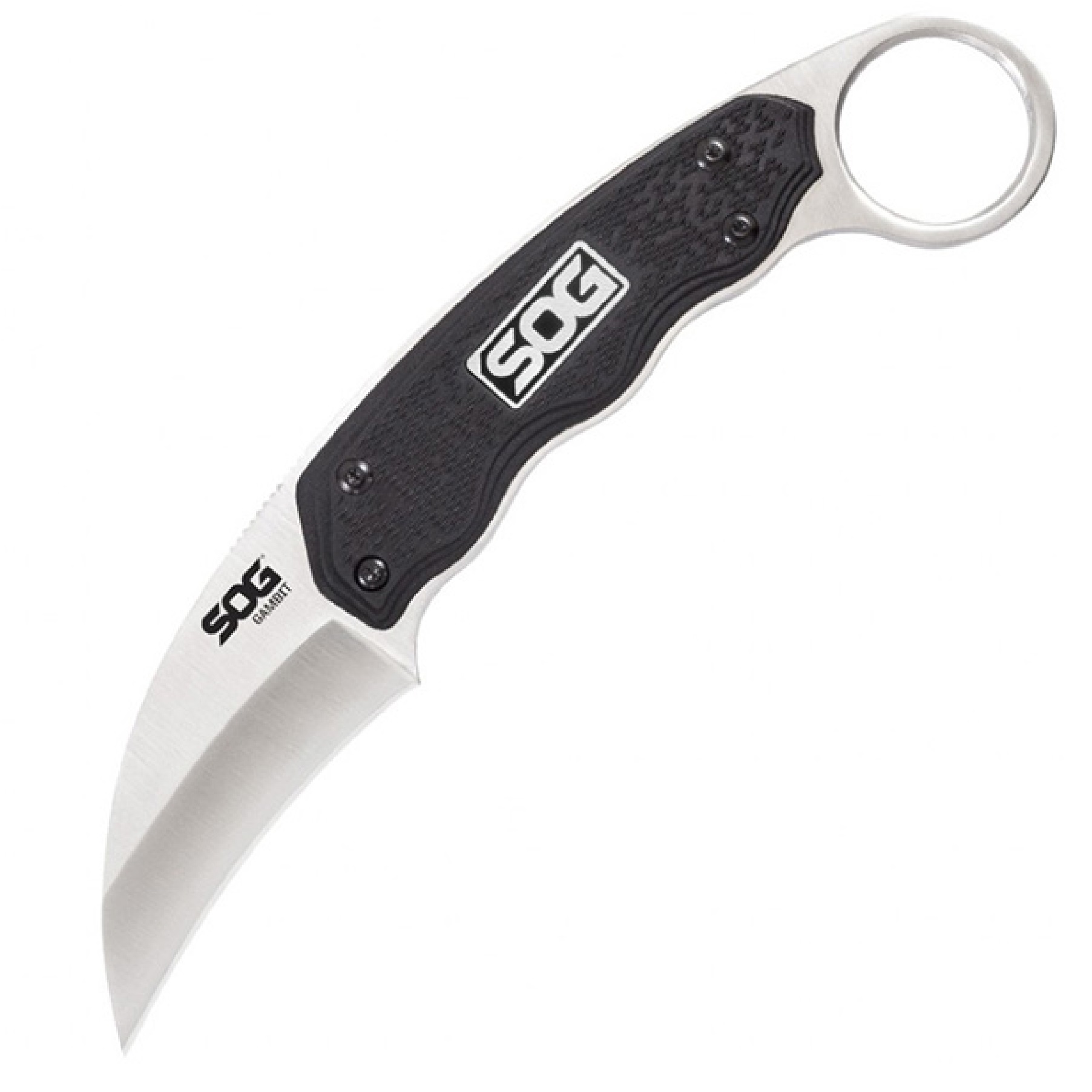 SOG  Gambit Satin Polished Knife with 2.6-Inch Blade