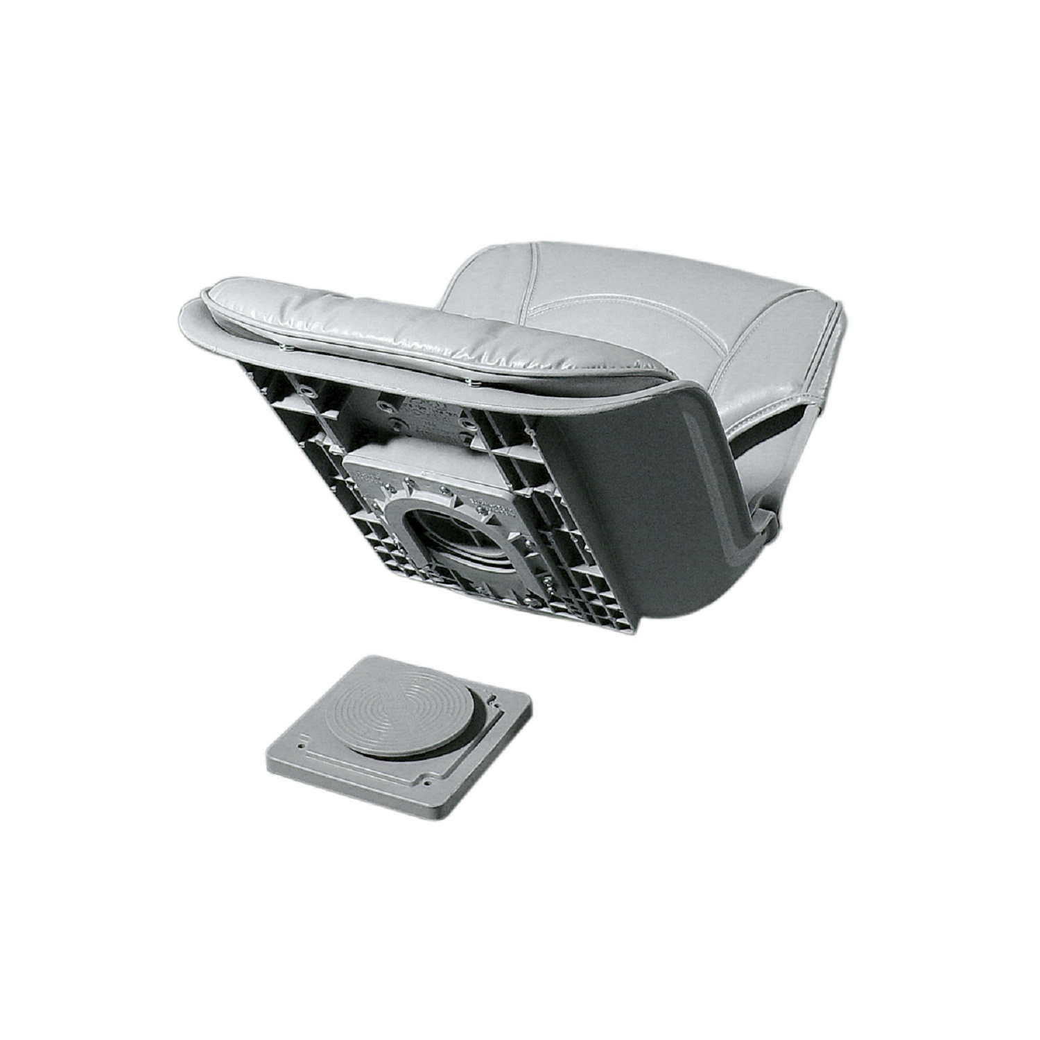 Tempress All-Weather Low Back QD Combo Gray Seat / Gray Cushion