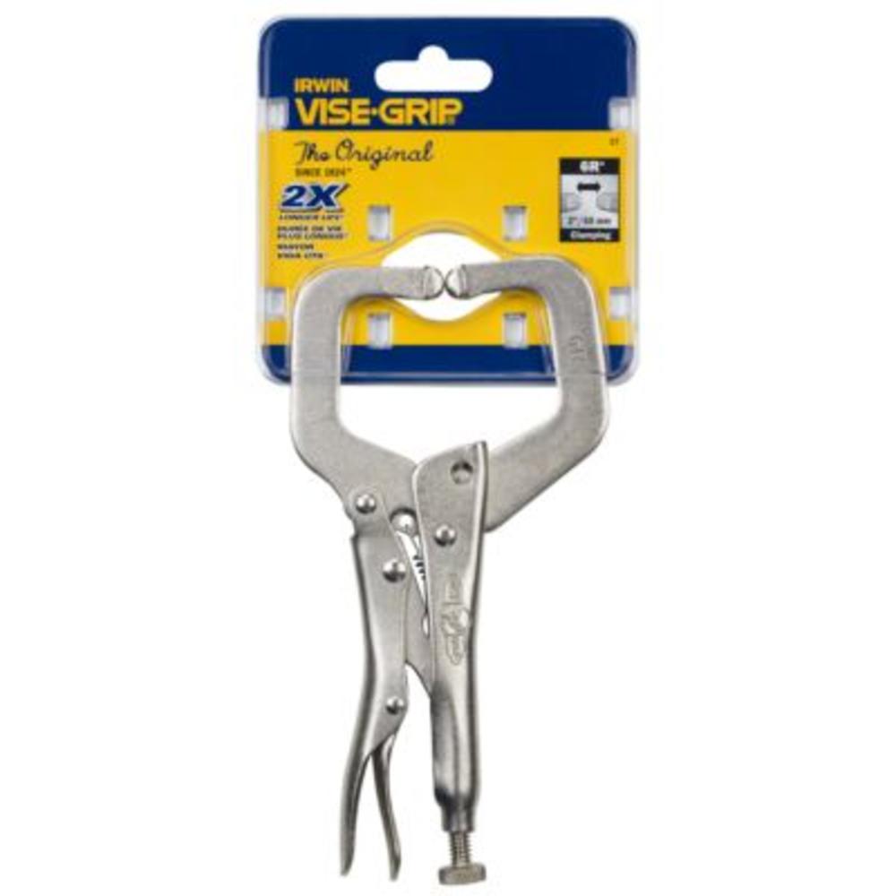 Irwin 6 in. Locking C-Clamp with Tips