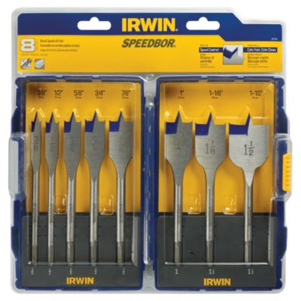 Irwin 8 pc. Spade Bit Set Speedbor